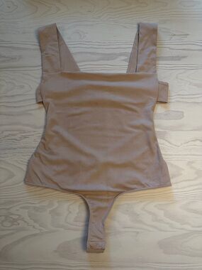 Free People Square Neck Nude/Blush Bodysuit